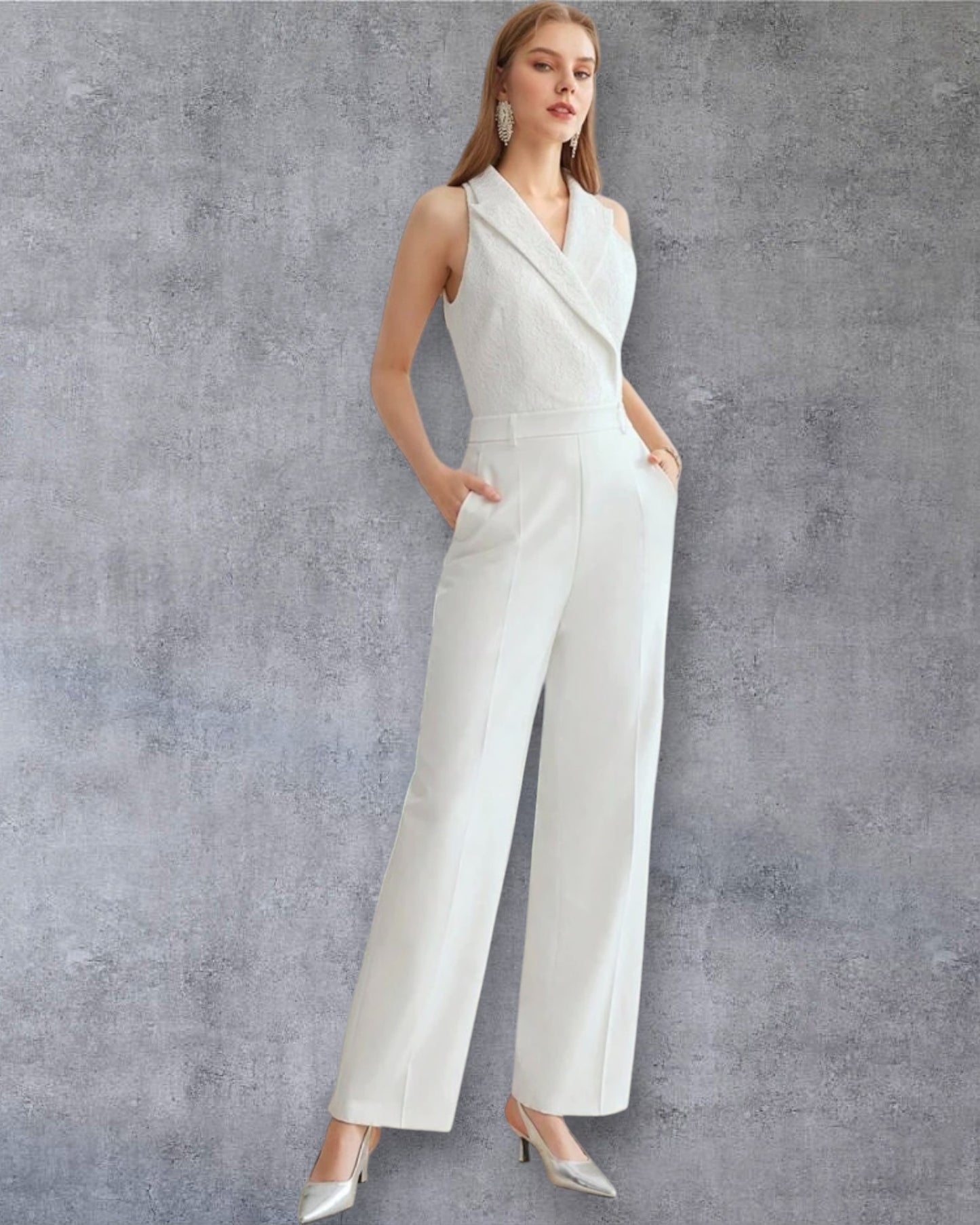 Monoprenda  Elegante ideal para Novia Civil o Evento Especial