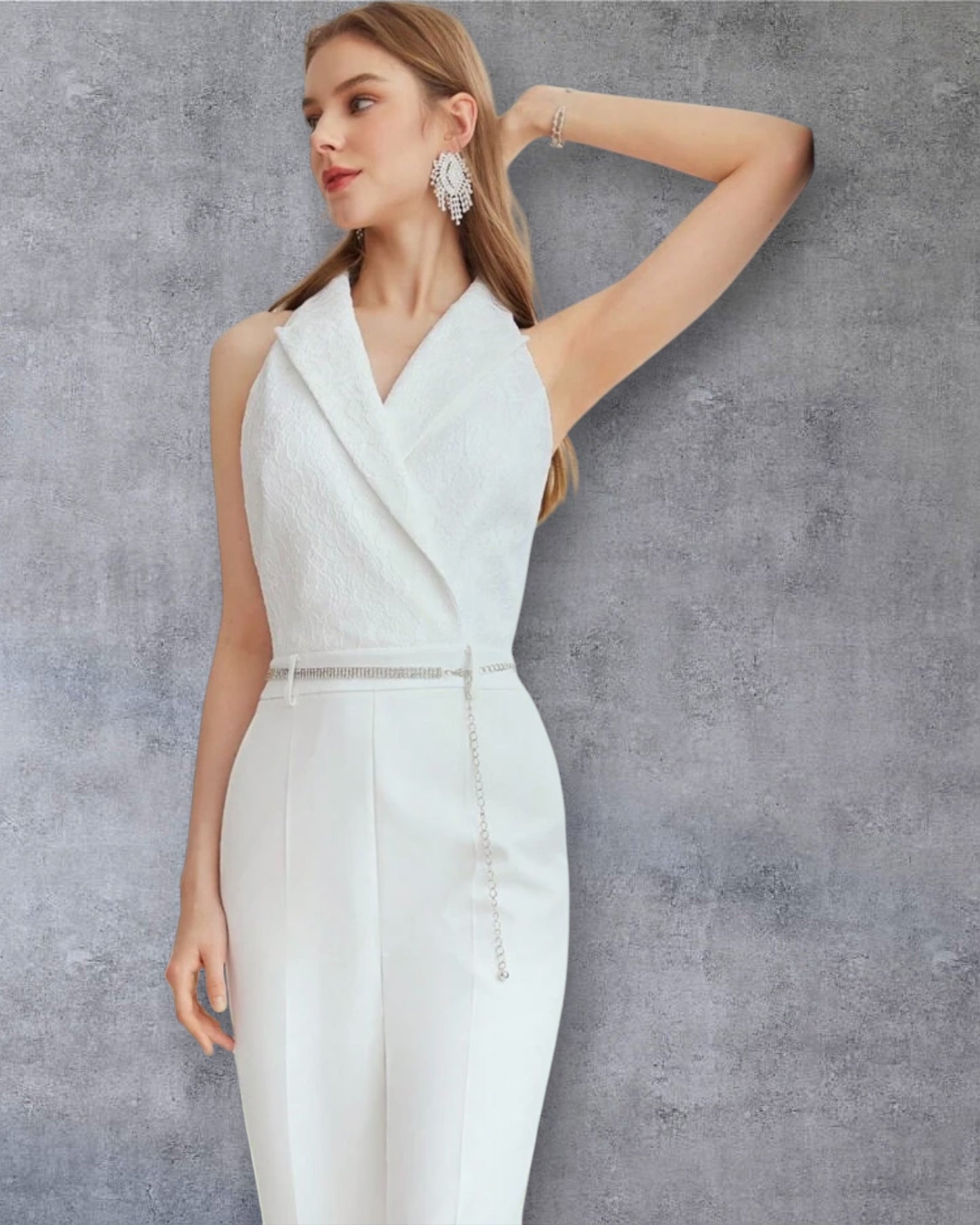 Monoprenda  Elegante ideal para Novia Civil o Evento Especial